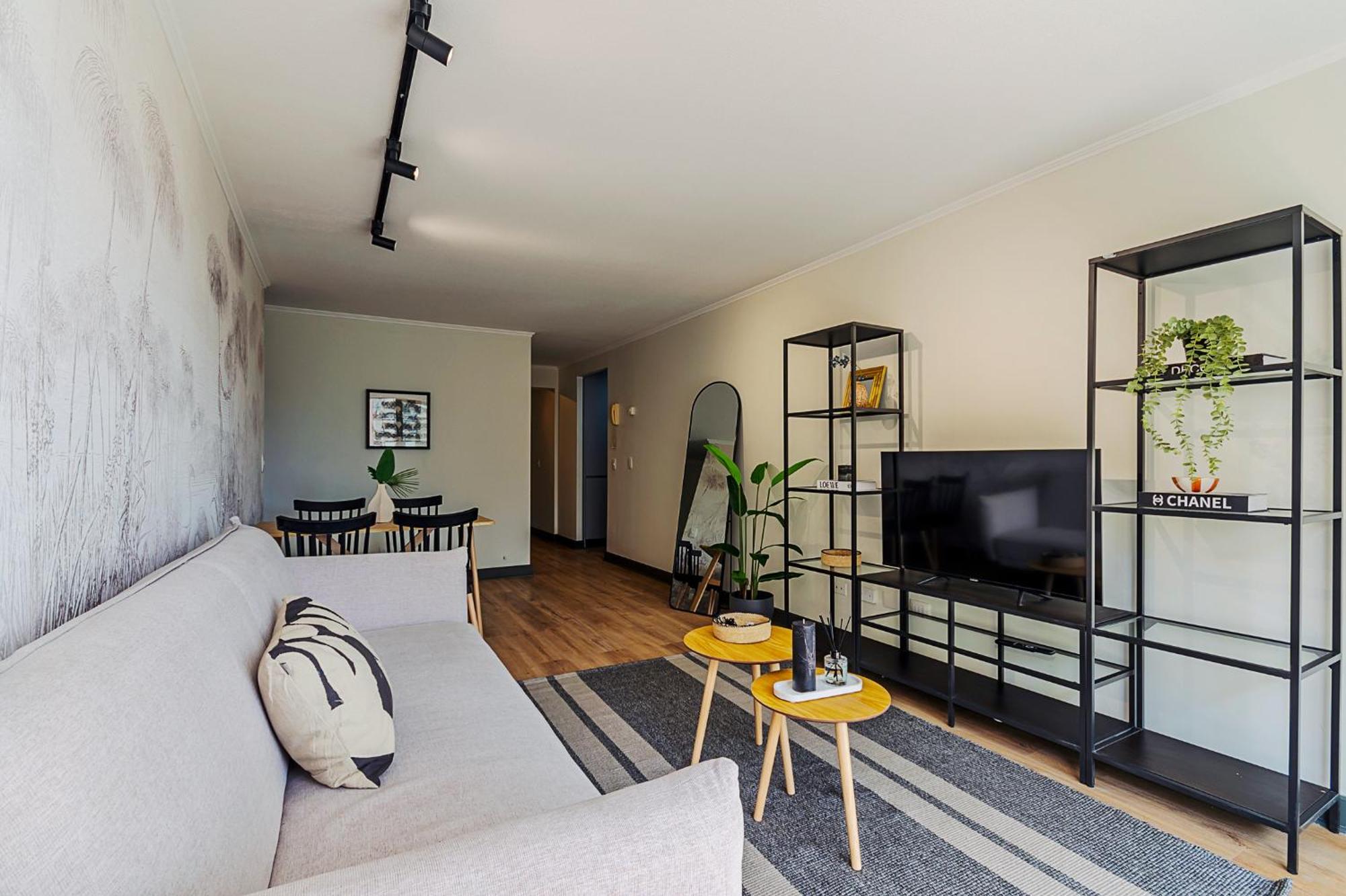 Apartamento Departamento Familiar Con Terraza En Providencia Santiago